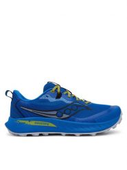 Saucony Buty do biegania Peregrine 15 S20990 Niebieski. Niebieskie buty sportowe męskie Saucony, bez wzorów, z materiału, bez zapięcia, do biegania. Za 439.99 zł.