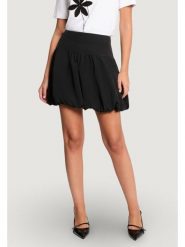 Morgan Spódnica mini 261-JBOWL Czarny Regular Fit. Czarne spódnice damskie Morgan, bez wzorów, z syntetyku, mini. Za 279.99 zł.