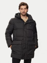 Calvin Klein Płaszcz zimowy K10K113465 Czarny Regular Fit. Czarne płaszcze męskie Calvin Klein, na zimę, l, bez wzorów, z syntetyku, bez kołnierzyka, bez kaptura. Za 1,189.00 zł.