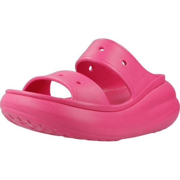 Sandały CROCS CRUSH SANDAL Rose. Czerwone sandały damskie Crocs, bez wzorów, z gumy, bez zapięcia. Za 308.00 zł.