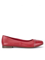 Lasocki Baleriny RST-ERICA-49 Czerwony. Czerwone balerinki damskie Lasocki, bez wzorów, ze skóry, bez obcasa, bez zapięcia. Za 139.99 zł.