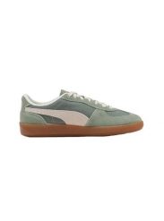 Damskie tenisówki Puma. Zielone trampki i tenisówki damskie Puma, bez wzorów, z materiału, bez zapięcia. Za 605.99 zł.