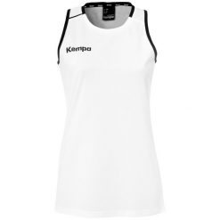 Damska koszulka typu tank top Kempa Player. Białe bluzki damskie Kempa, l, bez wzorów, sportowe, bez kołnierzyka, bez ramiączek. Za 152.50 zł.