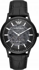 Zegarek Emporio Armani Zegarek męski EMPORIO ARMANI SKELETON AUTOMATIC AR60042 (zi055c). Zegarki męskie Emporio Armani, bez wzorów. Za 836.99 zł.