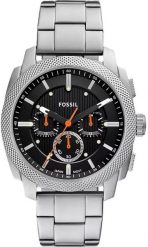 Zegarek Fossil Fossil Machine FS6095 Zegarek męski czarna tarcza 44 mm. Czarne zegarki męskie FOSSIL, bez wzorów. Za 595.99 zł.
