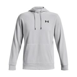 Bluza fitness męska Under Armour Armour Fleece Hoodie. Szare bluzy męskie Under Armour, m, bez wzorów, sportowe, bez ramiączek, bez kaptura. Za 255.30 zł.