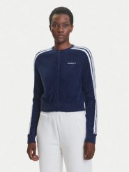 Adidas Kardigan Fluffy JW3644 Granatowy Regular Fit. Niebieskie kardigany damskie Adidas, m, bez wzorów, z syntetyku, bez kołnierzyka. Za 329.99 zł.
