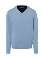 Finshley & Harding sweter z dzianiny z dodatkiem kaszmiru Mężczyźni Bawełna niebieski, XXL. Niebieskie swetry męskie Finshley & Harding, m, bez wzorów, z bawełny, eleganckie, bez kołnierzyka, bez ramiączek. Za 299.95 zł.