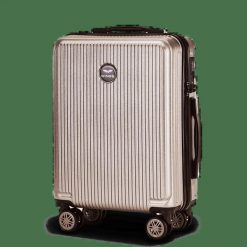 Walizka kabinowa Wings PC African Eagle 2.0 20" BRONZE. Brązowe walizki męskie Wings, bez wzorów, z materiału. Za 199.90 zł.