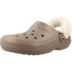 Buty CROCS 211396C CLASSIC FLEECE LINED Brązowy. Brązowe obuwie trekkingowe damskie Crocs, z materiału, bez zapięcia. Za 342.99 zł.