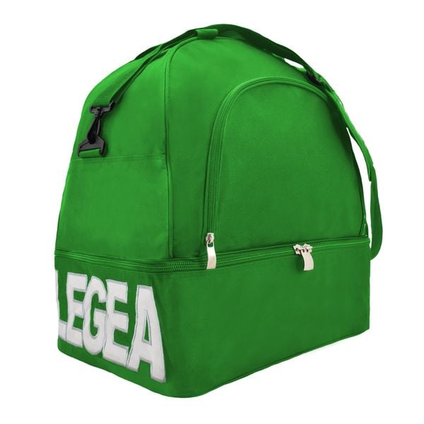 Torba treningowa Oristano z dnem 50 x 27,5 x 56 cm. Zielone torby na ramię męskie Legea, bez wzorów. W wyprzedaży za 108.00 zł.