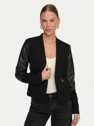 ONLY Marynarka Farida 15334242 Czarny Regular Fit. Czarne marynarki i żakiety damskie ONLY, bez wzorów, z syntetyku, bez kołnierzyka, bez ramiączek. Za 119.99 zł.