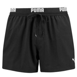 Spodenki kąpielowe męskie Puma Logo Short Lenght. Czarne kąpielówki męskie Puma, m, bez wzorów, krótkie. Za 221.30 zł.
