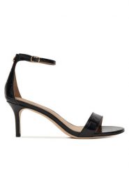 LAUREN RALPH LAUREN Sandały 802P04399002 Czarny. Czarne sandały damskie Lauren Ralph Lauren, bez wzorów, ze skóry, bez obcasa, na szpilce, bez zapięcia. Za 689.99 zł.