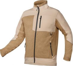 Neo Bluza softshell OUTDOOR, beżowa, rozmiar XL. Brązowe bluzy męskie NEO, m, bez wzorów, z softshellu, bez ramiączek, bez kaptura. Za 123.92 zł.