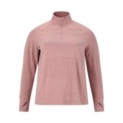 Sweter damski Q Sportswear Fermier. Brązowe swetry nierozpinane damskie ENDURANCE Q, bez wzorów, z materiału, eleganckie, bez kołnierzyka, bez ramiączek. Za 193.50 zł.
