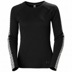 Bluza damska Helly Hansen lifa active stripe crew. Czarne bluzy damskie Helly Hansen, m, bez wzorów, bez ramiączek, bez kaptura. Za 230.40 zł.