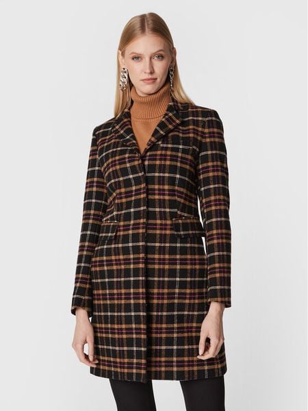 Liu Jo Płaszcz przejściowy WF2201 T4612 Czarny Regular Fit. Czarne płaszcze damskie Liu Jo, bez wzorów, z syntetyku, bez kołnierzyka, bez kaptura. Za 799.00 zł.