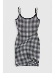 Guess Sukienka codzienna 182718 Czarny Classic Fit. Czarne sukienki damskie Guess, na co dzień, xs, z aplikacjami, bez kołnierzyka, bez ramiączek, proste. Za 434.99 zł.