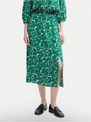 Tom Tailor Denim Spódnica midi 1045505 Zielony Regular Fit. Zielone spódnice damskie TOM TAILOR DENIM, xs, bez wzorów, z denimu, midi. Za 119.99 zł.