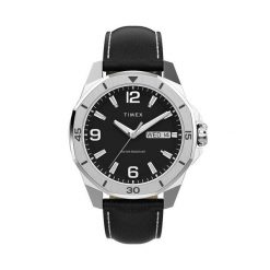 Zegarek Timex. Czarne zegarki męskie Timex, bez wzorów. Za 489.99 zł.