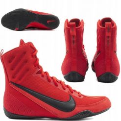 Nike Nike Machomai 3 HF7333-600 Czerwone 42,5. Czerwone buty sportowe męskie Nike, bez wzorów, bez zapięcia. Za 429.55 zł.