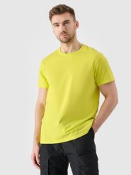4F T-shirt regular z nadrukiem męski - zielony XXL. Zielone t-shirty męskie 4F, m, bez wzorów, z bawełny, bez kołnierzyka, bez ramiączek. W wyprzedaży za 29.99 zł.
