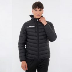 Czarna kurtka outdoor Montreal. Czarne kurtki męskie Legea, m, bez wzorów, z puchu, sportowe. Za 132.00 zł.