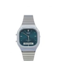 Casio Zegarek AQ-240E-3AEF Srebrny. Szare, analogowe zegarki męskie Casio, bez wzorów, srebrne. Za 299.99 zł.