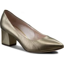 Półbuty GINO ROSSI - Cornelia DCG782-S45-GZ00-4700-0 81. Żółte półbuty damskie Gino Rossi, bez wzorów, z materiału, eleganckie, bez obcasa, na obcasie, bez zapięcia. W wyprzedaży za 219.00 zł.
