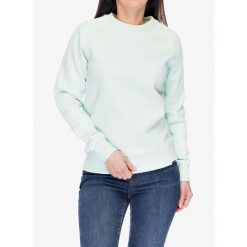 Bluza bawełniana damska Didriksons Fyn Sweater. Niebieskie bluzy damskie Didriksons, m, bez wzorów, z bawełny, casualowe, bez ramiączek, bez kaptura. Za 198.99 zł.