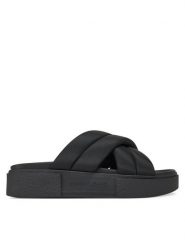 Tommy Jeans Klapki Tjw Flatform Sandal EN0EN02775 Czarny. Czarne klapki damskie Tommy Jeans, bez wzorów, z jeansu, bez obcasa, bez zapięcia. Za 159.99 zł.