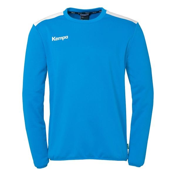 Bluza Kempa Emotion 27. Niebieskie bluzy damskie Kempa, xl, bez wzorów, z materiału, eleganckie, bez ramiączek, bez kaptura. Za 193.60 zł.
