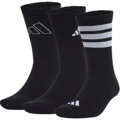 Zestaw Skarpet Z Logo Adidas Sport 3Pp Dorośli. Czarne skarpety męskie Adidas, bez wzorów. Za 52.00 zł.