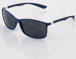 Niebieskie okulary przeciwsłoneczne Basley - rama PC, soczewki poliwęglanowe. Niebieskie okulary przeciwsłoneczne damskie Erima, prostokątne. Za 118.99 zł.