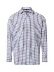 Finshley & Harding Męska koszula biznesowa - Easy Care Mężczyźni Modern Fit Bawełna (100%) niebieski|czerwony w kratkę, 39. Czerwone koszule męskie Finshley & Harding, m, bez wzorów, z bawełny, biznesowe, bez kołnierzyka, bez ramiączek. Za 179.95 zł.