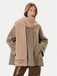Weekend Max Mara Szalik Bardies 2525746035 Brązowy. Brązowe rękawiczki damskie Weekend Max Mara, bez wzorów, z materiału. Za 619.99 zł.