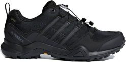 Buty trekkingowe męskie Adidas Terrex Swift R2 GTX czarne r. 42. Czarne trekkingi męskie Adidas, bez zapięcia. Za 660.45 zł.
