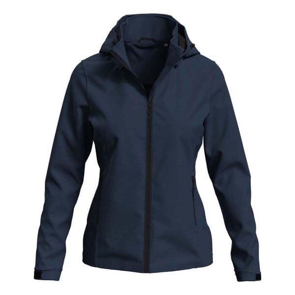 Kurtka Damska Lux Soft Shell. Niebieskie kurtki sportowe damskie Stedman, bez wzorów, bez ramiączek, bez kaptura, trekkingowe. Za 347.99 zł.