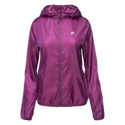 Damska kurtka wodoodporna Martes Essentials Lady Lino. Fioletowe kurtki sportowe damskie MARTES ESSENTIALS, xl, bez wzorów, z tkaniny, bez ramiączek, bez kaptura, trekkingowe. Za 103.20 zł.
