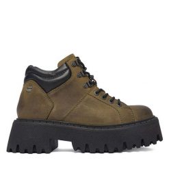 Trapery G-Star Raw. Brązowe trapery damskie G-Star Raw, bez zapięcia. Za 399.99 zł.