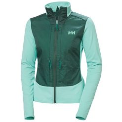 Damska bluza hybrydowa Helly Hansen Versalite. Niebieskie bluzy damskie Helly Hansen, bez wzorów, z polaru, bez ramiączek, bez kaptura. Za 499.00 zł.