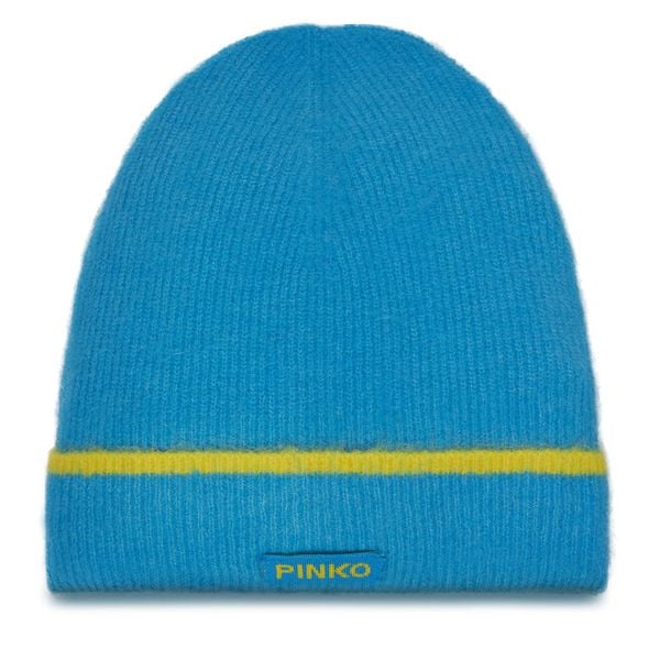 Czapka PINKO. Niebieskie czapki damskie Pinko, na zimę, bez wzorów. Za 219.99 zł.