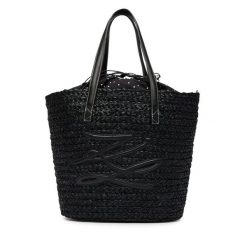 Torebka KARL LAGERFELD. Czarne shopperki damskie KARL LAGERFELD, bez wzorów, bez dodatków. Za 849.99 zł.