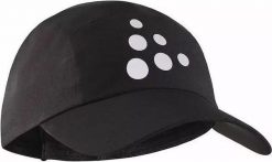 Czapka Pro Run Craft. Czarne czapki damskie Craft, na lato, bez wzorów, z materiału, klasyczne. Za 127.20 zł.