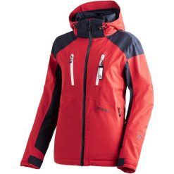 Damska kurtka narciarska Maier Sports Vratna. Czerwone kurtki sportowe damskie Maier Sports, na zimę, bez wzorów, z materiału, bez ramiączek, bez kaptura, narciarskie. Za 1,451.95 zł.
