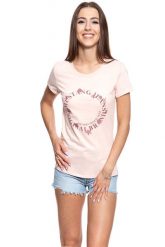 MUSTANG T SHIRT DAMSKI Alexia C Print 1008944 8415. Brązowe t-shirty damskie Mustang, s, bez wzorów, bez kołnierzyka, bez ramiączek. W wyprzedaży za 39.99 zł.