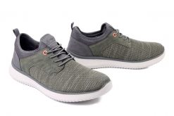 RIEKER B9651-52 green, półbuty męskie. Zielone półbuty męskie Rieker, bez wzorów, bez obcasa, bez zapięcia. Za 359.90 zł.