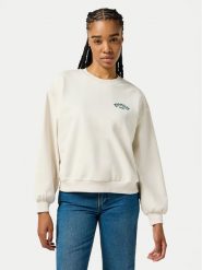 Wrangler Bluza 112356457 Écru Oversize. Bluzy damskie Wrangler, l, bez wzorów, z bawełny, bez ramiączek, bez kaptura. Za 139.99 zł.