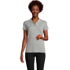 Damska Koszulka Polo Planet Melange. Szare koszulki sportowe damskie SOL'S, xs, bez wzorów, bez ramiączek. Za 77.99 zł.